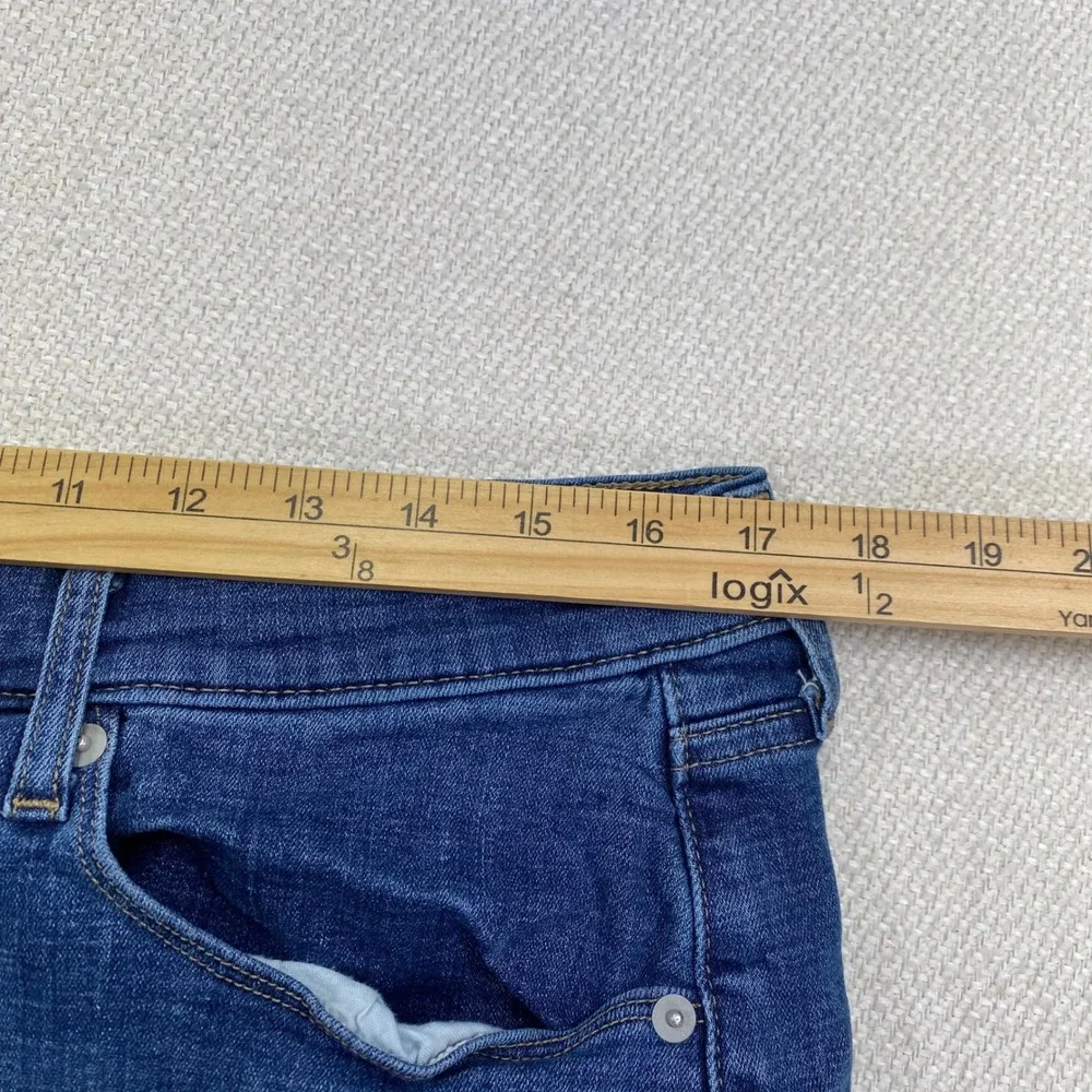 Levi Strauss Classic Bootcut Jeans Women 16S Blue Mid Rise Stretch (33.5x30)